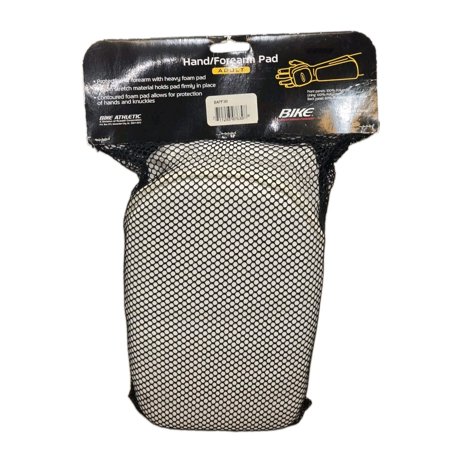Bike Adult Hand Forearm Pads Large White Protective Sports Gear 1 Pair New Mesh — image 2 of 2
